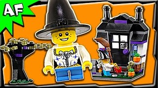 Lego Halloween Trick or Treat 40122 Stop Motion Build Review [upl. by Ravilob647]