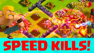 Clash of Clans Haste Spells ♦ From FAIL to WIN  Speed KILLS ♦ CoC ♦ [upl. by Nerhe]