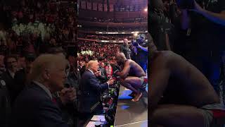 US Presidentelect Donald Trump in attendance at UFC 309 at Madison Square Garden 2 [upl. by Kluge975]