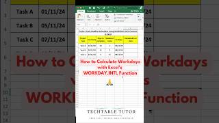 Calculate Project Deadlines Effortlessly with Excel’s WORKDAYINTL Function excel excelshorts [upl. by Santini]