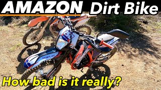 Amazon 250cc Dirt bike trail ride review X pro Templar 250 [upl. by Ynnavoj606]