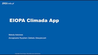 EIOPA Climada App  a short tutorial [upl. by Arrej]