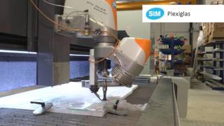 STM Wasserstrahlschneiden Plexiglas  4000 Bar 6000 Bar [upl. by Anitsrhc]