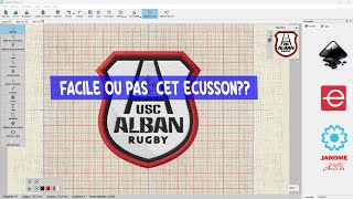 Facile ou Pas cette Vectorisation décusson USC ALBAN [upl. by Aivekahs]