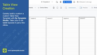 Easily Create Custom Column Templates with Ep Template Studio [upl. by Nador]