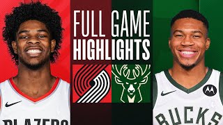 Game Recap Bucks 108 Trail Blazers 102 [upl. by Hodgkinson]