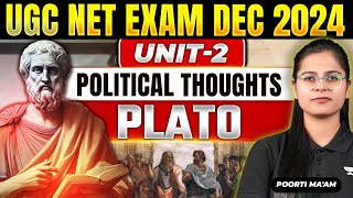 Plato1  UGC NET Political Science December 2024 🔥 Unit2 Political Thoughts  By Poorti Maam [upl. by Ayahsal133]