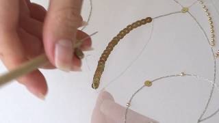 Luneville Embroidery Tutorial Beginner Module 1 Lesson 4 [upl. by Nnil611]