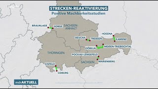 Reaktivierung von stillgelegten Bahnstrecken  MDR 25102023 [upl. by Odirfliw]