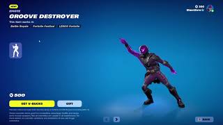 NEW FORTNITE GROOVE DESTROYER EMOTE [upl. by Higginson]