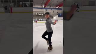 How to Do the 2Foot Spin Ice Skating for Beginners ⛸❄️ [upl. by Llertnauq]