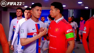 FIFA 23  Barcelona Vs Man United Ft Lewandowski Kessie Christensen  Gameplay amp Full match [upl. by Amla]