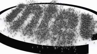 Softimage ICE CrowdFX  Intel Logo 10000 Actors [upl. by Eramal]