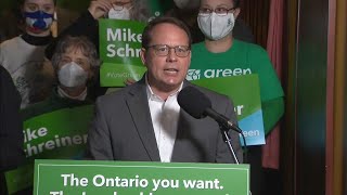 Ontario Green Party Leader Mike Schreiner launches election campaign [upl. by Treblig]