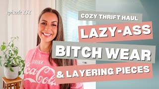 Cozy Thrift Haul  Hoodies Loungewear amp Layering Pieces for Fall  TryOn amp Styling Ideas  Outfits [upl. by Nnylrebma]