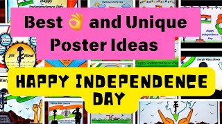 Best Independence Day drawing ideas  Top 20 drawings on Independence Day 2024  Creative Posters [upl. by Eilesor]