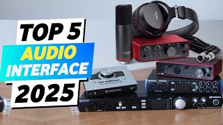 Top 5 Best Audio Interface 2025  Best Audio Interface For Home Studio  Best USB Audio Interface [upl. by Yellas]