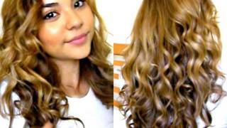 Bouncy Curls Tutorial  Remington Curling Wand DEMO [upl. by Madra852]