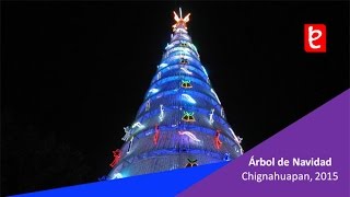 Árbol de Navidad en Chignahuapan Puebla  wwwedemxcom [upl. by Attelrac532]