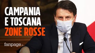 Campania e Toscana diventano zone rosse altre 3 regioni diventano arancioni l’elenco aggiornato [upl. by Nnek498]