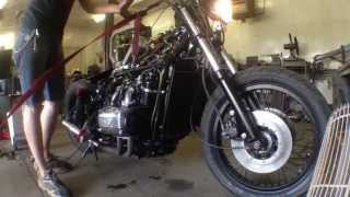 quotDeathwingquot  1976 Honda Goldwing GL1000  First start [upl. by Litch70]