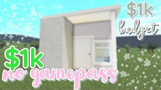 building a 1k bloxburg house NO GAMEPASS [upl. by Alesig]