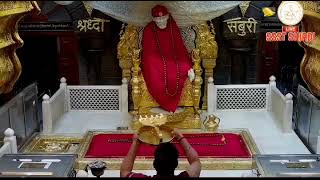 Todays Shree SAI Babas Kakad Aarti Darshan from Samadhi Mandir Shirdi [upl. by Gnouhp]