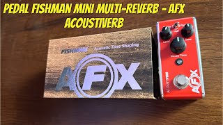 Review Pedal Fishman Mini MultiReverb AFX AcoustiVerb [upl. by Rehpotsirk]