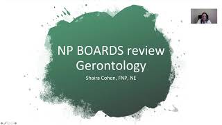 Gerontology Review for NP boards [upl. by Ylluz]