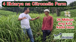 4 Ektarya na Citronella Farm Kumikita ng 26 Million Kada Taon  Negosyo Philippines [upl. by Ciryl635]