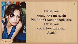 V Love Me Again Easy Lyrics [upl. by Ylloj879]