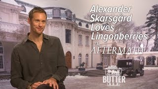 Alexander Skarsgard Loves Lingonberries  The Aftermath Interview  Extra Butter [upl. by Naamana]