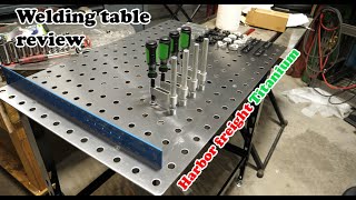 Harbor Freight Titanium welding table inspection and review [upl. by Gleason853]