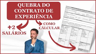 Evite esses erros na Quebra do Contrato de Experiência  Aviso prévio 479 multa de 40 [upl. by Levy562]