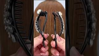 Unique hair clip ideas ideas hairstyle hairstyles youtubeshorts [upl. by Ikkin676]