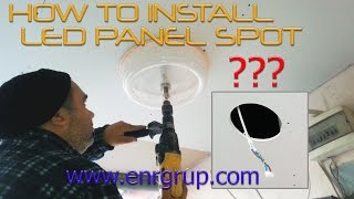 Sıva Altı LED Panel Spot Montajı nasıl yapılır  How to Install LED Downlights [upl. by Sulohcin]