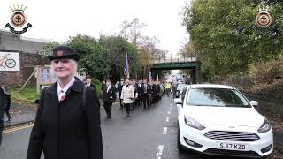 Ron Butters Bellshill Salvation Army Remembrance Day 2024 [upl. by Lovering336]