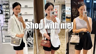 NEED YOUR HELP Celine Chanel Ferragamo Loewe Bottega shopping vlog [upl. by Suoicerp]