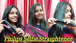 Philips HP830206 Selfie SilkPro Care Hair Straightenerreviewampdemophilipshairstraightener myntra [upl. by Artema]