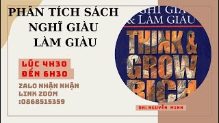 NGAY 01 PHÂN TÍCH SÁCH NGHĨ GIÀU VÀ LÀM GIÀU13 NGUYÊN TẮC LÀM GIÀU [upl. by Newell]