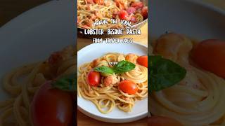 Making the Viral Lobster Bisque Pasta from Trader Joe’s 🦞 pasta traderjoes valentinesday [upl. by Eellah120]