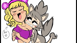 LOVE BITES ❤️Furry GF accidentally became a werewolf by her Werewolf GF comicdub worthit meme [upl. by Llerut]