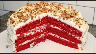 Making Southern Red Velvet Cake  Recipe [upl. by Blancha426]