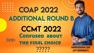 COAP additional Round 2022  COAP additional round cutoff  CCMT 2022 iit mtech gate2022 [upl. by Sufur]