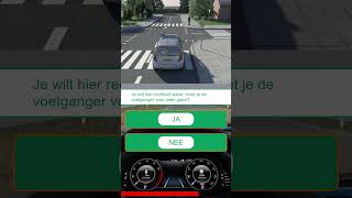 🚗 Voorrang voetgangers 🚗 CBR auto theorieexamen rijles theorie examen [upl. by Agnimod]