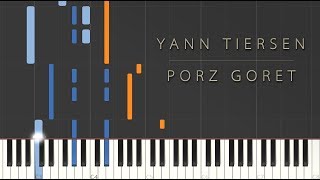 Yann Tiersen  Porz Goret \\ Synthesia Piano Tutorial [upl. by Darach]