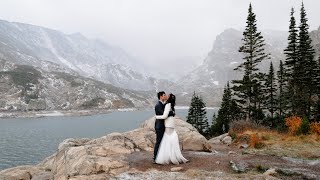 Emotional Elopement at Lake Isabelle Colorado  Elopement Videographer [upl. by Suu]