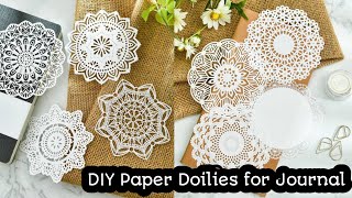 How to make paper Doilies for Journal How to make Doilies at home craftersworld journalsupplies [upl. by Guyer453]