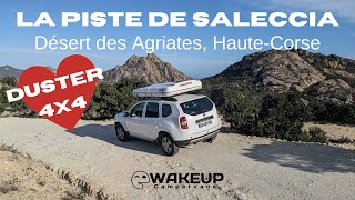 La piste de Saleccia en Dacia Duster 4x4 Désert des Agriates HauteCorse Corsica [upl. by Yaluz592]