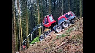 🌲Steilhang • Komatsu 931XC • Forstbetrieb Surtmann • Part5 • 8Rad Harvester🌲 [upl. by Albarran]